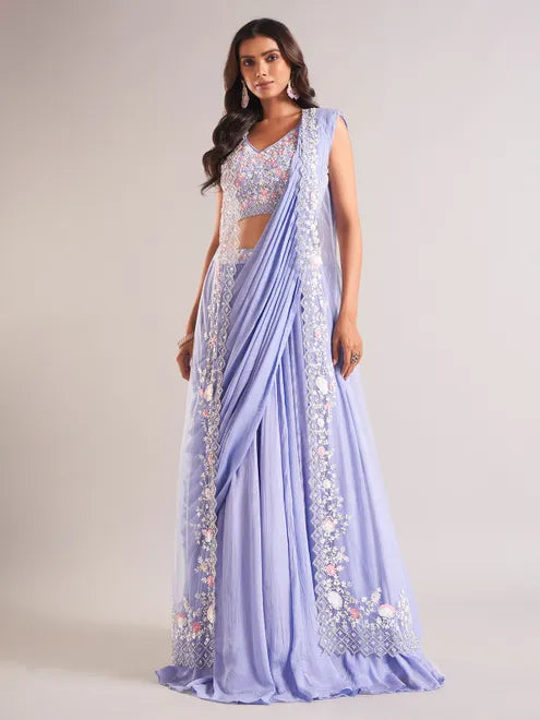 Adorable Pink Sequins Georgette Engagement Wear Plus Size Lehenga Choli